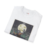 The Moon XVIII Tarot Card T Shirt, Mystic Graphic Tee, Spiritual Shirt