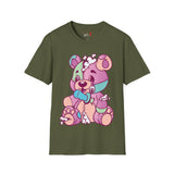Patchy Knifed Bear Unisex Softstyle T-Shirt