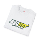 Budway Smoke Fresh Funny Weed T Shirt, Cannabis Graphic Tee, 420 Stoner Shirt