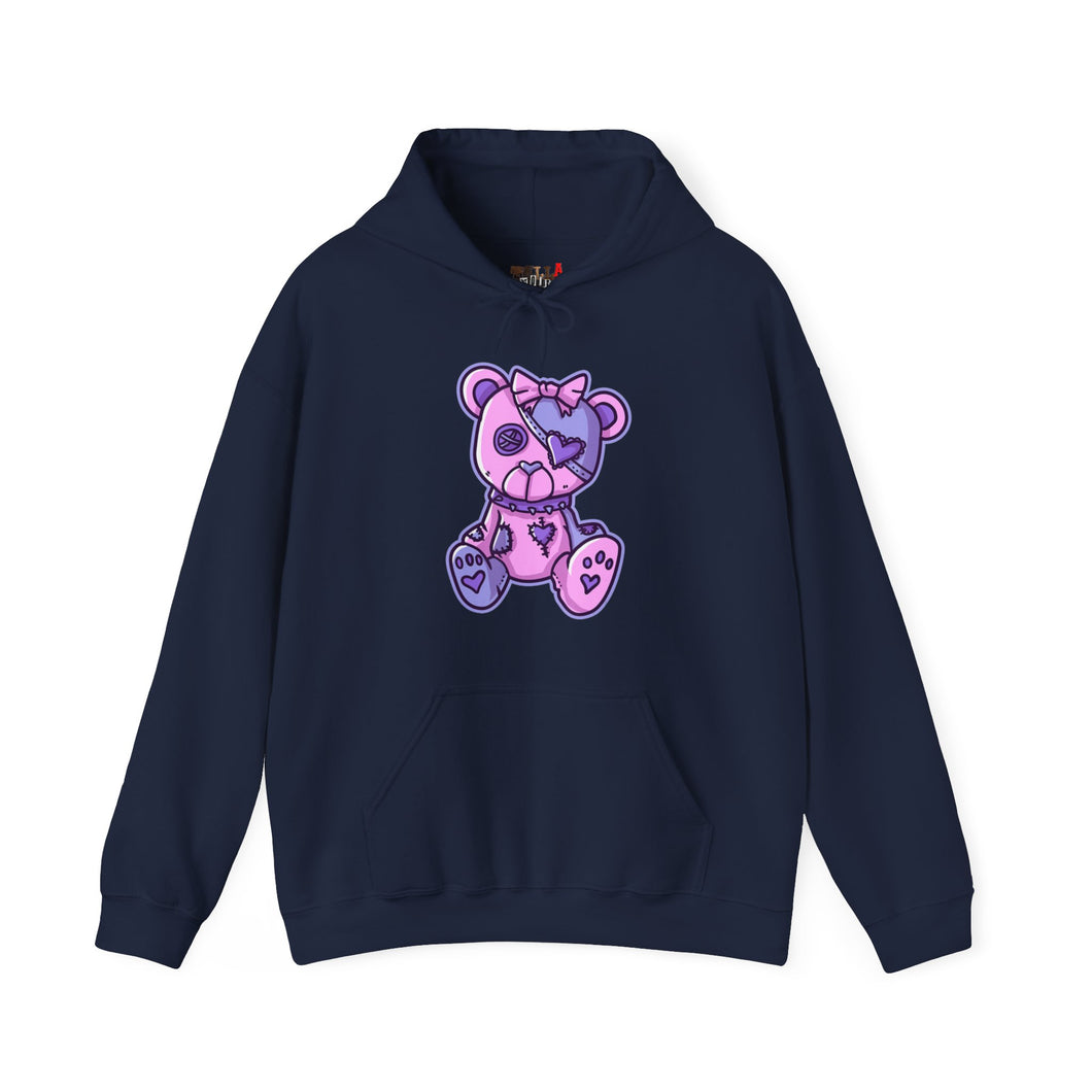 Button Eye Teddy Bear Hoodie