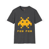 Pew Pew Invader Alien T Shirt for Men/Women, Funny UFO Shirt, Sci Fi Graphic Tee