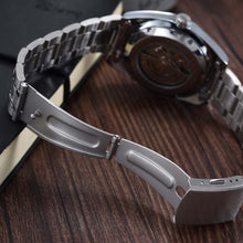 Load image into Gallery viewer, Relogio Masculino Men Tourbillon Watches Stainless Steel Band Automatic Mechanical Wristwatches Moon Phase Small Seconds Watch
