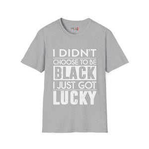 I didn't choose to be black Unisex Softstyle T-Shirt