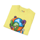 Tired Colorful Bear Unisex Softstyle T-Shirt