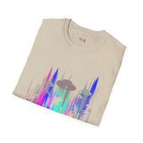Dino Abduction Alien T Shirt for Men/Women, Funny UFO Shirt, Sci Fi Graphic Tee