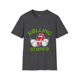 Green Rolling Stoned Funny Weed T Shirt, Cannabis Graphic Tee, 420 Stoner Shirt