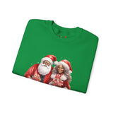 Black Santa 12 Unisex Heavy Blend™ Crewneck Sweatshirt