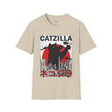 Catzilla Funny T Shirt Relatable Meme Tee Sarcastic Humor Graphic Shirt