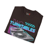 Two Turntables and a Microphone Unisex Softstyle T-Shirt
