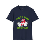 Green Rolling Stoned Funny Weed T Shirt, Cannabis Graphic Tee, 420 Stoner Shirt