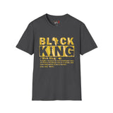 Black King Unisex Softstyle T-Shirt