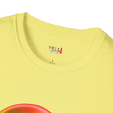 Neon Peace Sign Alien T Shirt for Men/Women, Funny UFO Shirt, Sci Fi Graphic Tee