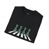 Walking Across Abbey Road Alien T Shirt for Men/Women, Funny UFO Shirt, Sci Fi Graphic Tee