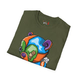 Tired Colorful Bear Unisex Softstyle T-Shirt