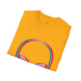 Neon Glitch Alien T Shirt for Men/Women, Funny UFO Shirt, Sci Fi Graphic Tee