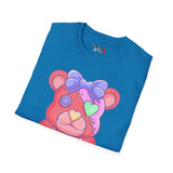 Orange Heart Eye Teddy Bear T-shirt