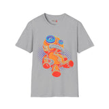 Zipper Mouth Teddy Bear Unisex Softstyle T-Shirt