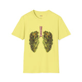 Weed Lungs Funny Weed T Shirt, Cannabis Graphic Tee, 420 Stoner Shirt