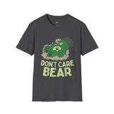 Bear Don't Care Funny Weed T Shirt, Cannabis Graphic Tee, 420 Stoner Shirt