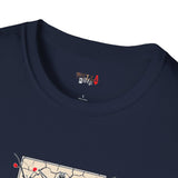 Dual Sword Fem Warrior Japanese Samurai T Shirt, Asian Graphic Tee, Bushido Warrior Shirt