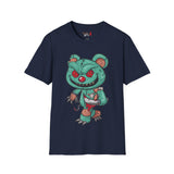 Evil Patched Teddy Bear Unisex Softstyle T-Shirt
