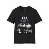 Number 1 Dad in the Galaxy Retro Space T Shirt, Vintage Sci Fi Graphic Tee, Galaxy Shirt