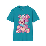 Patchy Knifed Bear Unisex Softstyle T-Shirt