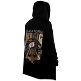 Black Nurse Magic Microfleece Cloak