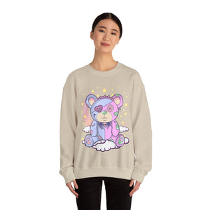 Pink Blue Pastel Teddy Bear Sweatshirt