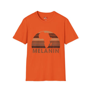 Melanin Half Circle Unisex Softstyle T-Shirt