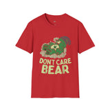 Bear Don't Care Funny Weed T Shirt, Cannabis Graphic Tee, 420 Stoner Shirt