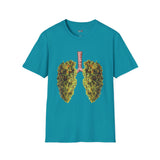 Weed Lungs Funny Weed T Shirt, Cannabis Graphic Tee, 420 Stoner Shirt