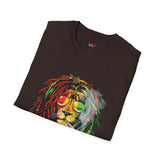 Smoking Rasta Lion Funny Weed T Shirt, Cannabis Graphic Tee, 420 Stoner Shirt