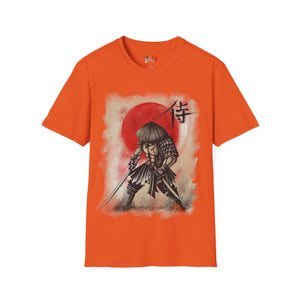 Red Moon Samurai Unisex Softstyle T-Shirt