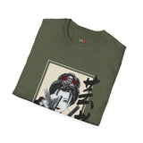 Warrior Fem Japanese Samurai T Shirt, Asian Graphic Tee, Bushido Warrior Shirt