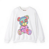 Pink Heart Eye Teddy Bear Sweatshirt