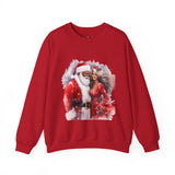 Black Santa 8 Unisex Heavy Blend™ Crewneck Sweatshirt
