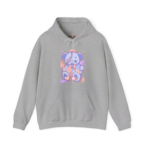 Pastel Baby Blue Teddy Bear Hoodie