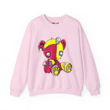 Red Yellow Patches Teddy Bear Sweatshirt