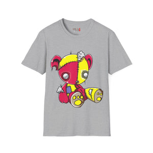 Red & Yellow Teddy Bear Unisex Softstyle T-Shirt