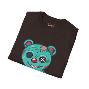 Button Eye Bear Unisex Softstyle T-Shirt