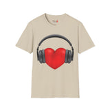 Heart Music Unisex Softstyle T-Shirt
