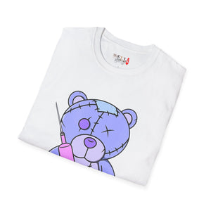 Purple Syringe Teddy Bear T-shirt