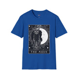 Black Cat The Moon XVII Tarot Card T Shirt, Mystic Graphic Tee, Spiritual Shirt