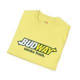 Budway Smoke Fresh Funny Weed T Shirt, Cannabis Graphic Tee, 420 Stoner Shirt