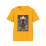 XVIII The Moon Goddess Hecate Tarot Card T Shirt, Mystic Graphic Tee, Spiritual Shirt