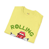 Green Rolling Stoned Funny Weed T Shirt, Cannabis Graphic Tee, 420 Stoner Shirt