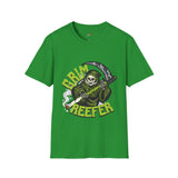 Grim Reefer Funny Weed T Shirt, Cannabis Graphic Tee, 420 Stoner Shirt