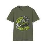 Grim Reefer Funny Weed T Shirt, Cannabis Graphic Tee, 420 Stoner Shirt