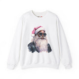 Black Santa 6 Unisex Heavy Blend™ Crewneck Sweatshirt